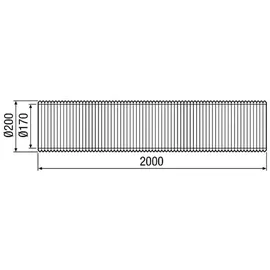 Maico Lüftungsrohr MT-R160, DN 160, Länge 2 m