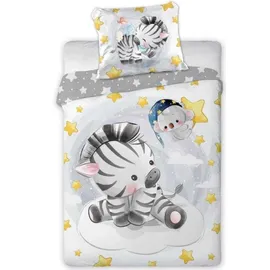 OEM Babybettwäscheset 100x135 Zebra Kuscheltiere