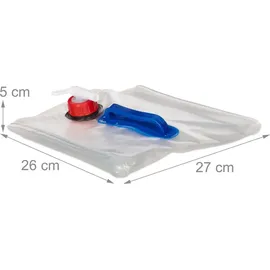 Relaxdays Wasserkanister 20 L blau/rot/weiß