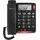 Amplicomms BigTel 48 Plus Schnurgebundenes Seniorentelefon Freisprechen, für Hörgeräte kompatibel, Wahlwiederholung LED-Display Schwarz