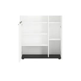 Höffner Highboard ¦ weiß ¦ Maße (cm): B: 92 H: 141 T: 40.0