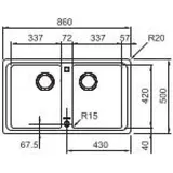 Franke BFG 620-86 Fragranit Black Matt - Schwarz