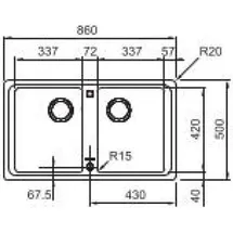 Franke BFG 620-86 Fragranit Black Matt - Schwarz