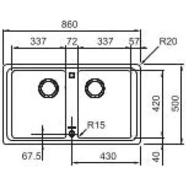 Franke BFG 620-86 Fragranit Black Matt - Schwarz