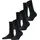 Kurzsocken 3 Paare Schwarz 39-42