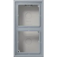 Jung Aufputz-Kappe 2-fach Grau 1 St.