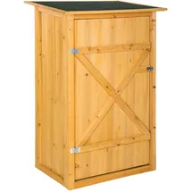 Tectake Gartenschrank 0,75 x 0,56 x 1,18 m Braun