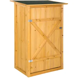 Tectake Gartenschrank 0,75 x 0,56 x 1,18 m Braun