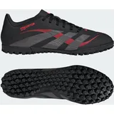 Predator Club TF Fußballschuh - Core Black / Grey Four / Lucid Red - 44 2/3