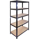 MonsterShop 5 x Monster Racking T-Rax 90cm Lagerregal Schwarz,