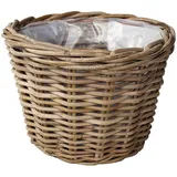 Jaco Rattan Übertopf Ø 35 x 25 cm Grau