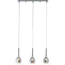 Brilliant Hadan 3-flg. 40W 66 cm transparent-chrome