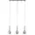 Brilliant Hadan 3-flg. 40W 66 cm transparent-chrome