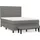 vidaXL Boxspringbett 140 x 200 cm Dunkelgrau