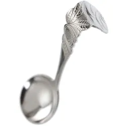 GRÄWE ostfriesischer Sahnelöffel, Edelstahl, Serie Rosendekor