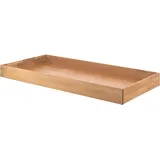 Home Affaire Bettschubkasten HOME AFFAIRE, braun (eiche natur geölt), B:195,2cm H:17,5cm T:94cm, Massivholz, Schubladen, Bettschubkasten, mit Rollenführung, 90x90cm, auch als Stauraum nutzbar, Eiche geölt