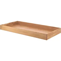 Home Affaire Bettschubkasten HOME AFFAIRE, braun (eiche natur geölt), B:195,2cm H:17,5cm T:94cm, Massivholz, Schubladen, Bettschubkasten, mit Rollenführung, 90x90cm, auch als Stauraum nutzbar, Eiche geölt