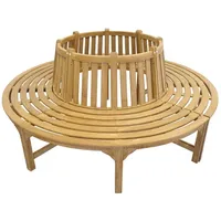 AFG Rundbank Baumbank Baumbank Holz Teak rund für den