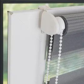 LIEDECO Doppelrollo Klemmfix-Duo-Rollo 45 x 160 cm grau