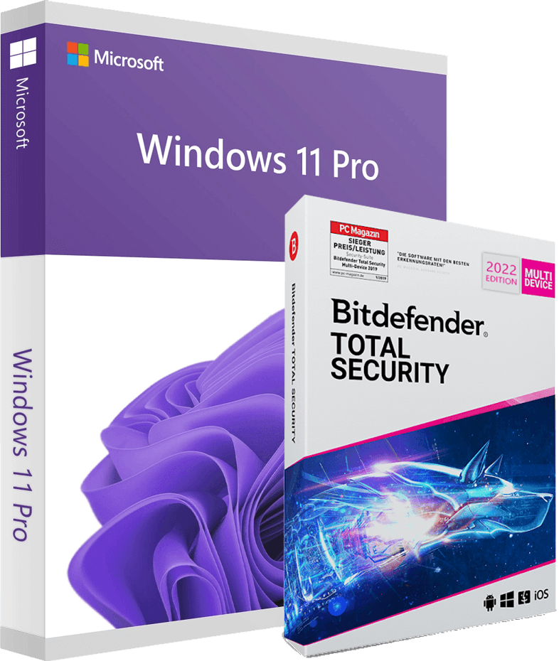 Windows 11 Pro & Bitdefender Total Security zum Knaller Preis als Bündel bei ...