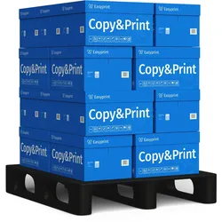 Easyprint Druckerpapier Kopierpapier 100000 Blatt (20x5000) DIN A4 Premium Hochweiß CIE 160 Testsieger PEFC Umweltzertifikat