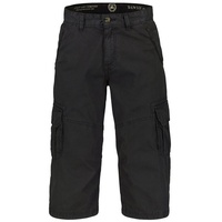 LERROS Bermudas »LERROS Lange Cargo-Bermuda mit aufgesetzten Taschen« Lerros DARK GRAPHITE 30