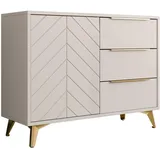 Mirjan24 Kombikommode 104 x 80 x 40 cm Sandbeige