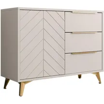 Mirjan24 Kombikommode 104 x 80 x 40 cm Sandbeige
