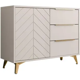 Mirjan24 Kombikommode 104 x 80 x 40 cm Sandbeige
