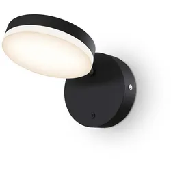 Wandleuchte Spotlampe Treppenhausleuchte LED dimmbar Strahler schwenkbar schwarz