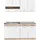 Homestyle4u Küchenzeile 160 cm Eiche Braun