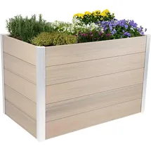 Dobar Hochbeet WPC 115 x 70 x 75 cm Silbergrau