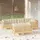 vidaXL Garten-Lounge-Set 7-tlg. mit Creme Kissen Kiefer