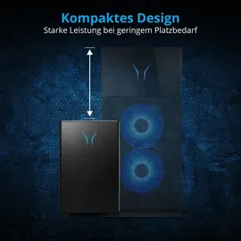 Erazer Bandit P20 Gaming Desktop PC (Intel Core i5-11400F, 16GB DDR5 RAM, NVIDIA GeForce RTX 4060 8GB GDDR6, 1TB PCIe SSD, Win 11 Home)