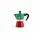 Bialetti La Mokina Italia 0,04 l 1 Tasse Grün/Rot/Silber