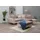 Home Affaire Ecksofa »Rice L-Form«, (Set, mit Hocker mit Bonnellfederkern, Hocker & Kissen, Ottomane beidseitig montierbar, grau