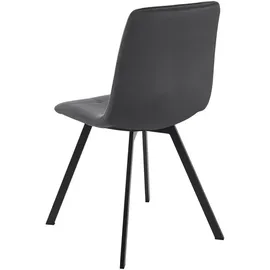 [en.casa] Essgruppe Fitjar 5-teilig Betonoptik/Dunkelgrau