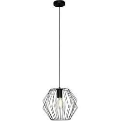 BRILLIANT Lampe Noris Pendelleuchte 28cm schwarz   1x A60, E27, 60W, g.f. Normallampen n. ent.   Für LED-Leuchtmittel geeignet   Dimmbar bei Verwendung geeigneter Leuchtmittel