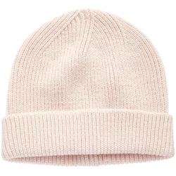 Strickmütze LASCANA, Damen, rosa (rose), Obermaterial: 70% Polyacryl, 30% Wolle, unifarben, casual,Basic, Mützen, Beanie, Wintermütze, Wollmütze, Mütze, Grobstrick mit Umschlag