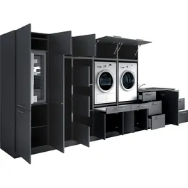 laundreezy Mehrzweckschrank-Set 445 x 200 x 68 cm Grau