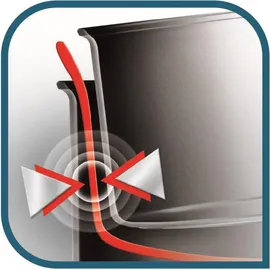 Tefal K22030 Pfannenschoner 4er-Set 4 Teile, rot / weiß (Kochgeschirr)