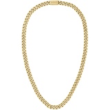 Boss Kette ohne Anhänger »Schmuck Edelstahl Halsschmuck Panzerkette CHAIN FOR HIM Gelbgold - 1580402