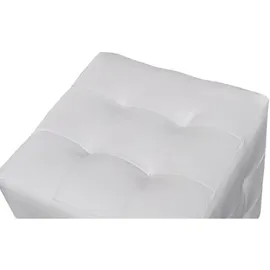 vidaXL Würfelhocker Weiß