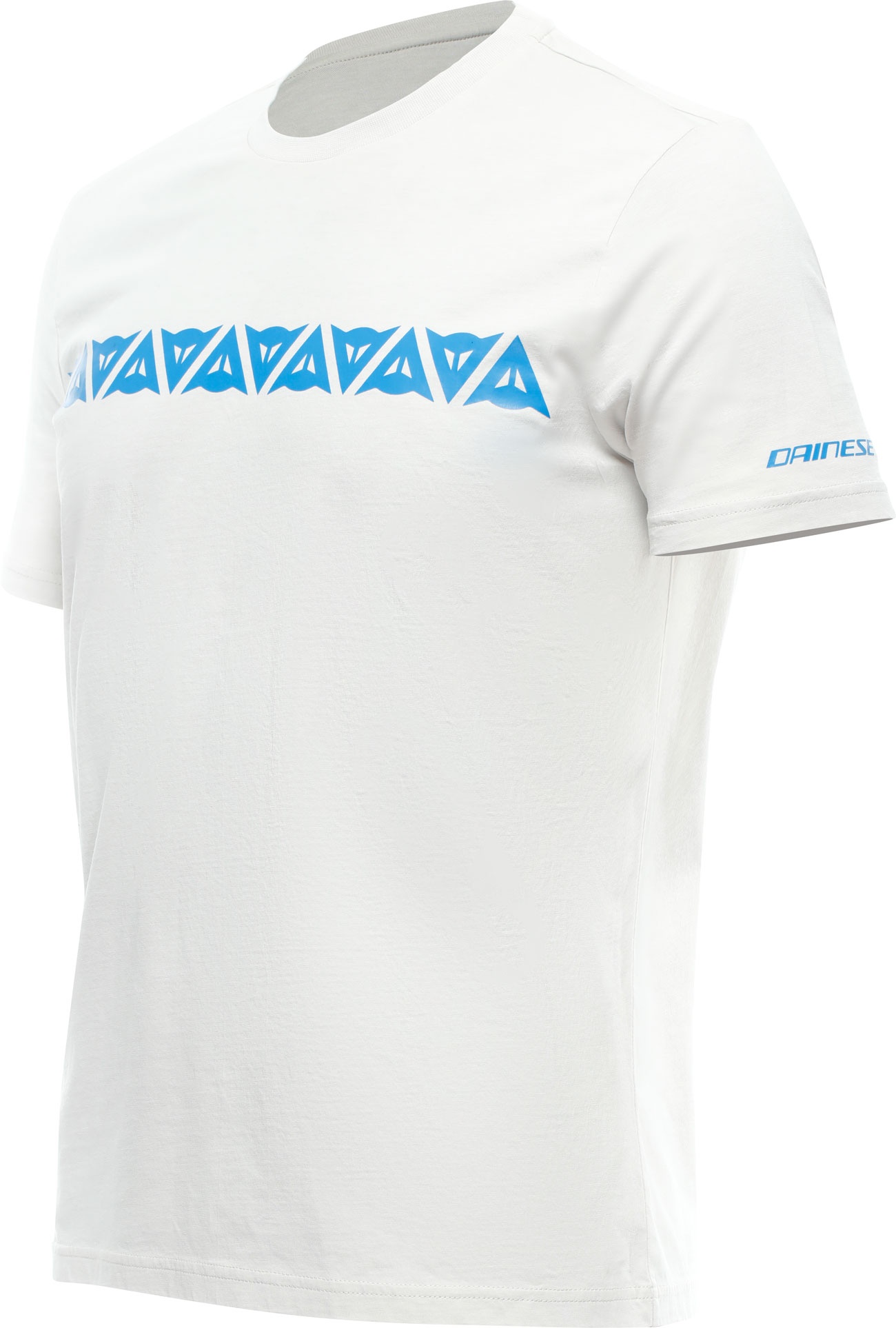Dainese Stripes, t-shirt - Gris Clair/Bleu Clair - XXL