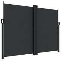 vidaXL Seitenmarkise Ausziehbar Schwarz 180x600 cm