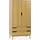 sweeek Kleiderschrank Vintage 55 x 180 x 55 cm Schwarz