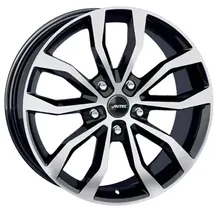 Autec Uteca 8,5 x 19 5 x 108 ET45 Schwarz poliert