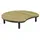AppleBee Moon Island Loungetisch Aluminium grau/schwarz
