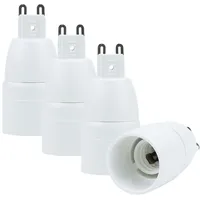 Intirilife G9 auf E14 Lampensockel Adapter in WEISS –