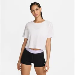 NIKE Damen Shirt Pro Dri-FIT Short-Sleeve Crop, WHITE, M